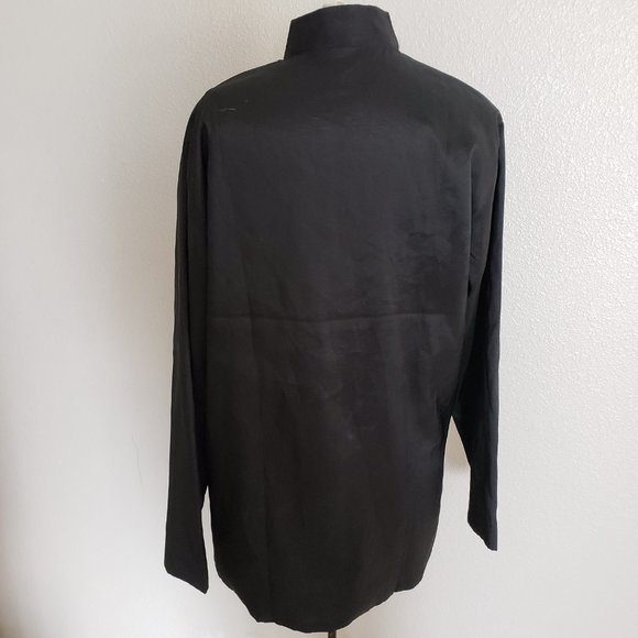 - Men's Traditional Chinese Tang Suit Satin Jacket Dragon Embroidery 40 - Picture 5 of 7